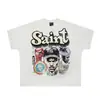 Primavera/Verano 2026 Nuevo S.M Profesional Patrón de Personaje Cuello Redondo Suéter Manga Corta Estilo Unisex Venta al por Mayor