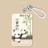 Set de Tarjetas Panda Llavero Control de Acceso Set Protector Tarjeta Magnética de Ascensor nfc Tarjeta de Comida Estudiante de Campus Autobús Certificado de Trabajo