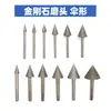 Fornecimento Direto do Fabricante Ferramentas de Escultura em Jade Cabeça de Esmerilamento de Diamante Agulha de Esmerilamento de Jade Triangular Ferramentas de Gravação Formato de Guarda-chuva Haste de 3/6mm