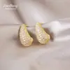 Brincos Exquisitos em Forma de Gota com Microincrustação, Moda Europeia e Americana, Brincos de Temperamento Exagerado, Nicho de Luxo Leve, Atacado de Brincos de Alta Qualidade