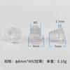 M4M5 Dentes PVC Borracha Transparente Plug Para Móveis Perna de Mesa Elevada Impermeável Anti-colisão Borracha Plug Plástico À Prova de Poeira Plug de Buraco em Forma de T