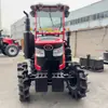 704 Neumático de Campo de Arroz Huerto Invernadero Micro-Labranza Tracción en las Cuatro Ruedas Tractor Operación de Invernadero Rotocultivador Tractor Agrícola
