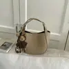 Bolsa de Mão Cesta com Padrão de Lichia Elegante e Simples para Mulheres, Novo Modelo 2026, Bolsa Tote Pequena para Trabalho, Bolsa Transversal para o Dia a Dia