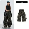 Ropa de Calle de Baile Hip-Hop de Moda para Niños, Atuendos de Jazz para Actuaciones, Conjuntos Geniales y Elegantes para Niños, Marca de Moda Hip-Hop de Verano Ropa Infantil para Niñas