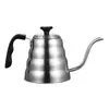 Chaleira pour-over de aço inoxidável 304 mais vendida internacionalmente com bico longo e boca fina, Chaleira para café pour-over com termômetro, Chaleira Nuvem
