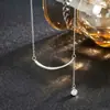 Colar com Pingente de Franja de Prata de Lei S925 com Sorriso Cravejado de Diamantes para Mulheres Design de Nicho Versátil Luxo Leve Toque de Alto Padrão Corrente para Clavícula Venda por Atacado