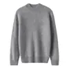 Suéter 100% Lana Infantil Otoño/Invierno Nuevo Cuello Semi Alto Cálido Capa Base Superior Niños/Niñas Bebé Versátil Tejido