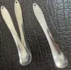 Colher de Enchimento de Aço Inoxidável Colher de Mistura em Forma de S com Cabo Longo para Uso Doméstico, Adequada para Fazer Pastéis, Wontons e Misturar Recheios de Carne
