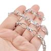 Nova corrente de malha de aço inoxidável corrente 8 palavras não desbota colar pulseira corrente de aço inoxidável original diy em estoque