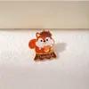 Broche de Animales de Dibujos Animados Lindo Insignia de Aleación Ardilla Mascota Linda Forma de Ternero Girasol Pin de Decoración para Mochila