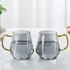 Tetera Antiexplosión Resistente a Altas Temperaturas para Agua Fría Hogareña de Vidrio de Borosilicato Alto Tetera de Diamante para Agua Fría Juego de Jarras para Jugo y Vasos para Agua para Sala de Estar