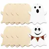 Artesanías de Madera Transfronterizas Decoraciones de Pascua DIY Adornos de Huevo de Madera Blanco para Pintar y Dibujar Niños Pequeños Colgantes de Madera
