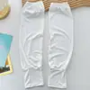 Mangas de Hielo Fresco para Protección Solar para Mujeres y Hombres, Mangas de Seda de Hielo, Guantes Delgados con Protección UV para Conducir y Ciclismo, Protección para Codos