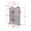 Abrazadera de tubo de aleación de aluminio de alta resistencia GB, abrazadera doble superior e inferior, abrazadera de fijación, soporte de agua, abrazadera doble de aleación de aluminio
