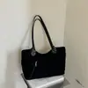 Nova Bolsa Tote Retrô de Camurça Outono/Inverno 2026, Bolsa de Ombro Casual para Estudantes Universitários, Bolsa de Grande Capacidade para o Dia a Dia