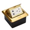 Interruptor de Vidrio Templado Ultrafino para Hogar Tipo 86 de Pared Control Sencillo Doble Gris Panel de Enchufe de Cinco Orificios de Un Polo