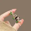 Broche Lindo de Panda Estilo Chino Corsage de Gama Alta para Hombres y Mujeres Pin con Significado de Ascenso Hebilla Ligera Antideslizante Decoración