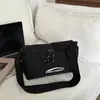 2025 Nova Bolsa de Nylon Impermeável Estilo Bolinho Coreano Feminina para Trabalho e Deslocamento Bolsa Transversal Leve para Caminhada Bolsa de Ombro Pequena para Celular