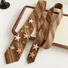 Gravata Borboleta de Algodão e Linho Colar de Estrela Estilo Coreano Simples e Único Acessórios de Outono e Inverno Casual Nicho Joias de Alta Qualidade
