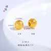 Galvanoplastia a vácuo por muito tempo não desbota Dourado acessórios diy porta-flores Flor de Pessegueiro anel de corrida barril de moedas contas de ouro quebradas conta feminina