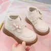 Botines para Niñas 2026 Otoño/Invierno Nuevos Botines Infantiles Botines de Princesa Botines Individuales Zapatos para Niñas Botas de Cuero de Invierno con Plus de Terciopelo