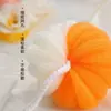 Esponja de baño de calabaza bicolor, tamaño grande, ultrasuave, crea una espuma rica para una exfoliación y un baño a fondo, viene con un cordón para colgar