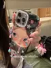 Doce e Cool Estiloso Criativo Colorido Diamante Sexy Adequado para Capa de Celular Apple 17Promax Iphone16 Fofo 15 Bolsa
