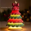Luces Navideñas Populares Transfronterizas Luz de Noche para Árbol de Navidad Adornos Manualidades de Resina Decoración