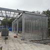 Tubo de Acero Galvanizado Proyecto de Galería de Estructura de Acero Instalación y Procesamiento Personalizados Tubo Cuadrado Pabellón de Estructura de Acero Galería Pabellón Cuadrado Procesamiento