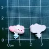 Mini Série Branca Animais de Desenho Animado Nuvens Arco-Íris Cachorrinho Arte de Unha Crianças Artesanato DIY Adesivo Acessórios de Resina