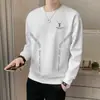 Destacado: Camiseta de manga larga para hombre con estampado de marca de moda, top de otoño e invierno, sudadera, camiseta interior juvenil, camiseta base