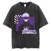 Talla Europea Transfronteriza Estampado de Anime Japonés Algodón Oversize para Hombre Vintage t