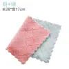 Toalha de cozinha de lã de coral para lavar louça pano de prato sem óleo camada dupla estampada pano de lavar louça dupla face absorvente espesso palha de aço fábrica