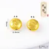 Dinastia Tang Ouro de Areia Joias DIY Nó Chinês Cuia Contas Separadoras Fecho de Segurança Zodíaco Cobra Bênção Contas Soltas Acessórios Culturais DIY