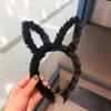 Celebridad de Internet Mismo Invierno Felpa Orejas Largas Orejas de Conejo Diadema para el Cabello de Estudiante Pinza para el Cabello Orejas de Oso Diadema para Lavarse la Cara