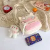 Bolsos cruzados de lona al por mayor para niñas, bolsos de hombro lindos y dulces, bolsos cruzados para estudiantes suaves y frescos