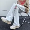 Jeans Skinny Negros para Hombre, Estilo Verano, Marca de Moda, Rasgados, Elásticos, Corte Ajustado, Pantalones Rectos