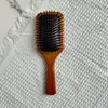 Peine cuadrado grande de madera de haya estilo Aivanada, al por mayor para uso doméstico, peine de cojín de aire para alisar el cabello, con grabado