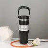 Copo de Gelo de Aço Inoxidável de Grande Capacidade Copo Térmico com Gravação Portátil para Carro Copo com Canudo Copo Frio Impressão Personalizada