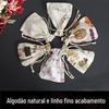 Saquinho Retrô Saquinho de Algodão e Linho Saquinho Chinês para Guarda-Roupa Pequeno Pendente Portátil Estilo Antigo Novo Saquinho com Cordão Aba Bolso Calças Saco Vazio