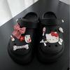 Comercio Exterior al por Mayor Encantos Lindos de Lazo para Zapatos Accesorios para Zapatos de Madera Hebillas para Zapatos DIY Accesorios de Gato Kt para Niña Desmontables