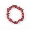 Pulseira de Pedras Naturais Coloridas Irregulares com Fio Elástico, Joia Artesanal DIY com Cristal Rosa Natural