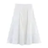 2026 Aliexpress Verano Nuevo Estilo Francés Dulce Artístico Conjunto de Dos Piezas Blanco con Bordados, Top sin Mangas y Falda