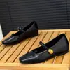 Zapatos Negros de Tacón Bajo para Mujer 2026 Nuevos Zapatos Planos de Cuero para Primavera y Otoño Zapatos Franceses Mary Jane para Mujer para Combinar con Faldas