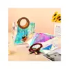 Bolso de PVC Personalizado Bolsa de Regalo de Plástico Transparente Láser Bolso Redondo Empaque Festivo Bolsa de Compras de Gama Alta