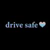 Adesivos de carro para dirigir com segurança em fronteiras Adesivos decorativos refletivos para espelho retrovisor em inglês Adesivos para direção segura J63