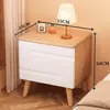 Mesita de noche de madera maciza para dormitorio del hogar 2026 Venta caliente Creativa Pequeño Armario de almacenamiento simple para niños Mesita de noche de tronco