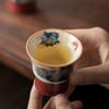 Taza de Cerámica de Alta Calidad Estilo Antiguo de Horno Ru con Esmalte Craquelado para Uso en Casa, Taza para Cata de Té, Taza de Maestro, Cuenco de Té, Taza Individual, Tazas Pareadas, Juego en Caja de Regalo