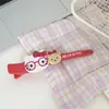 Clípe para Rosto de Urso Kt Grande para Lavagem Facial Desenho Animado Fofo Presilha Lateral para Franja Pato de Menina Doce Grampo de Cabelo Acessório de Cabelo