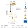 Luminária Pendente de Cabeceira para Quarto Principal Estilo Francês Vintage, Estilo Retro Wabi-Sabi, Madeira Maciça Tecido Balcão de Bar Sala, Luminária Suspensa para Closet